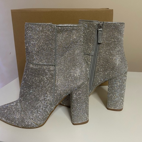 Steve Madden Rhinestone Ankle Boots - Picture 4 of 12